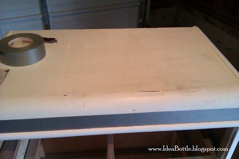 Idea Bottle Painted Waterfall Dresser How To Cover Water Damage On A