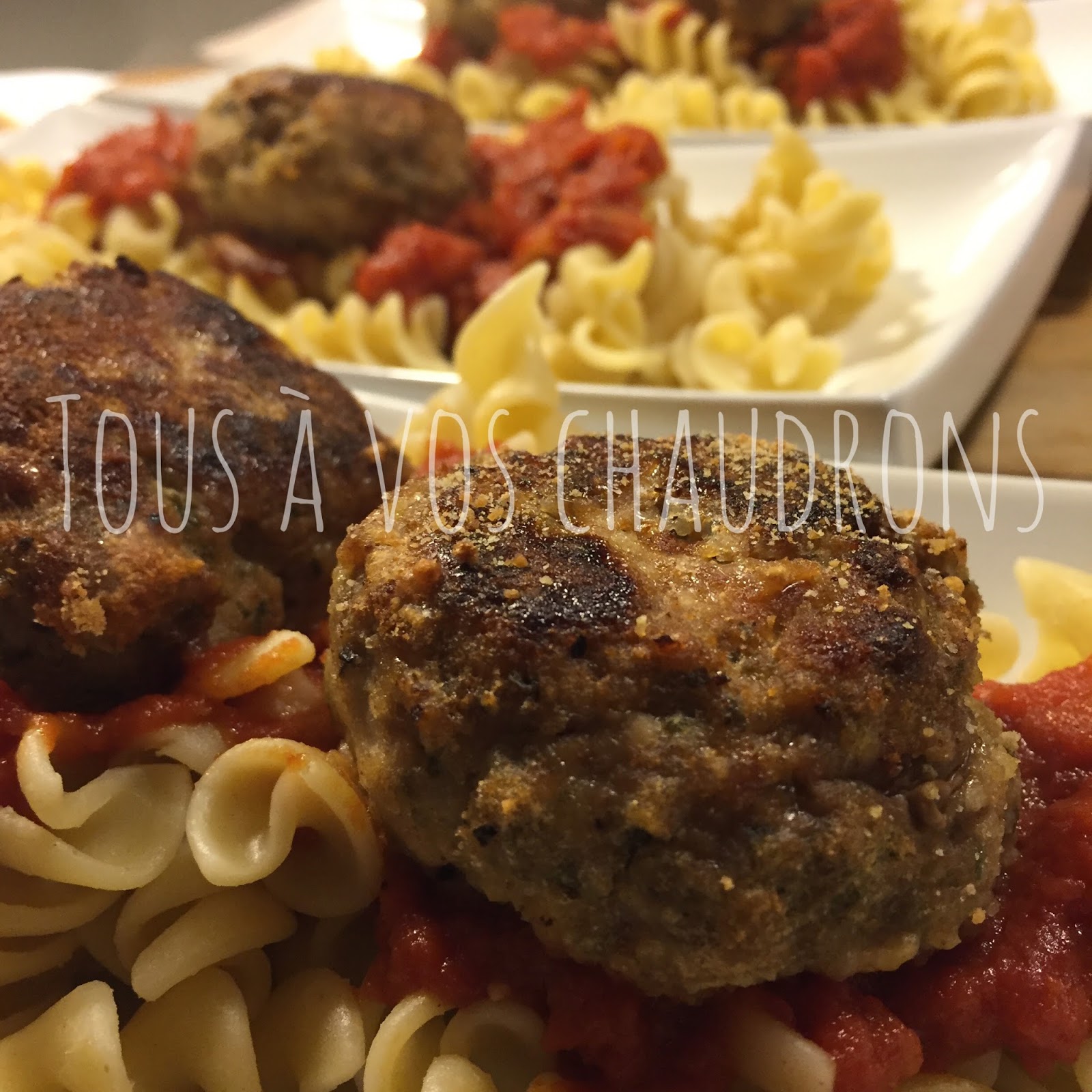 Polpettes et sauce tomate (IGA) Tous à vos chaudrons