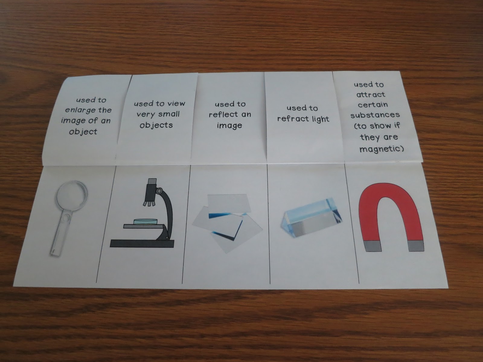 Tearless Teaching Science Tools Foldable Graphic Organizers