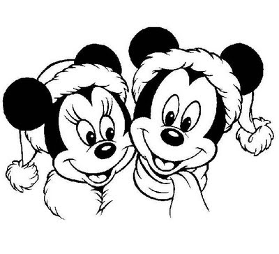 Disney Christmas Colouring Pages Picture