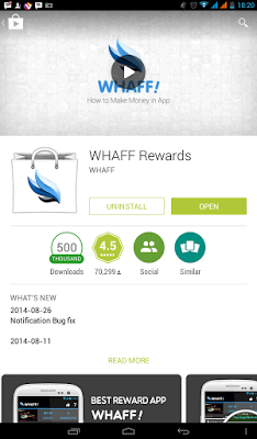 Cara Dapat Dollar dari Aplikasi Whaff Android