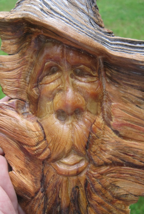 Cartoons 2 Carvings pine knot carving