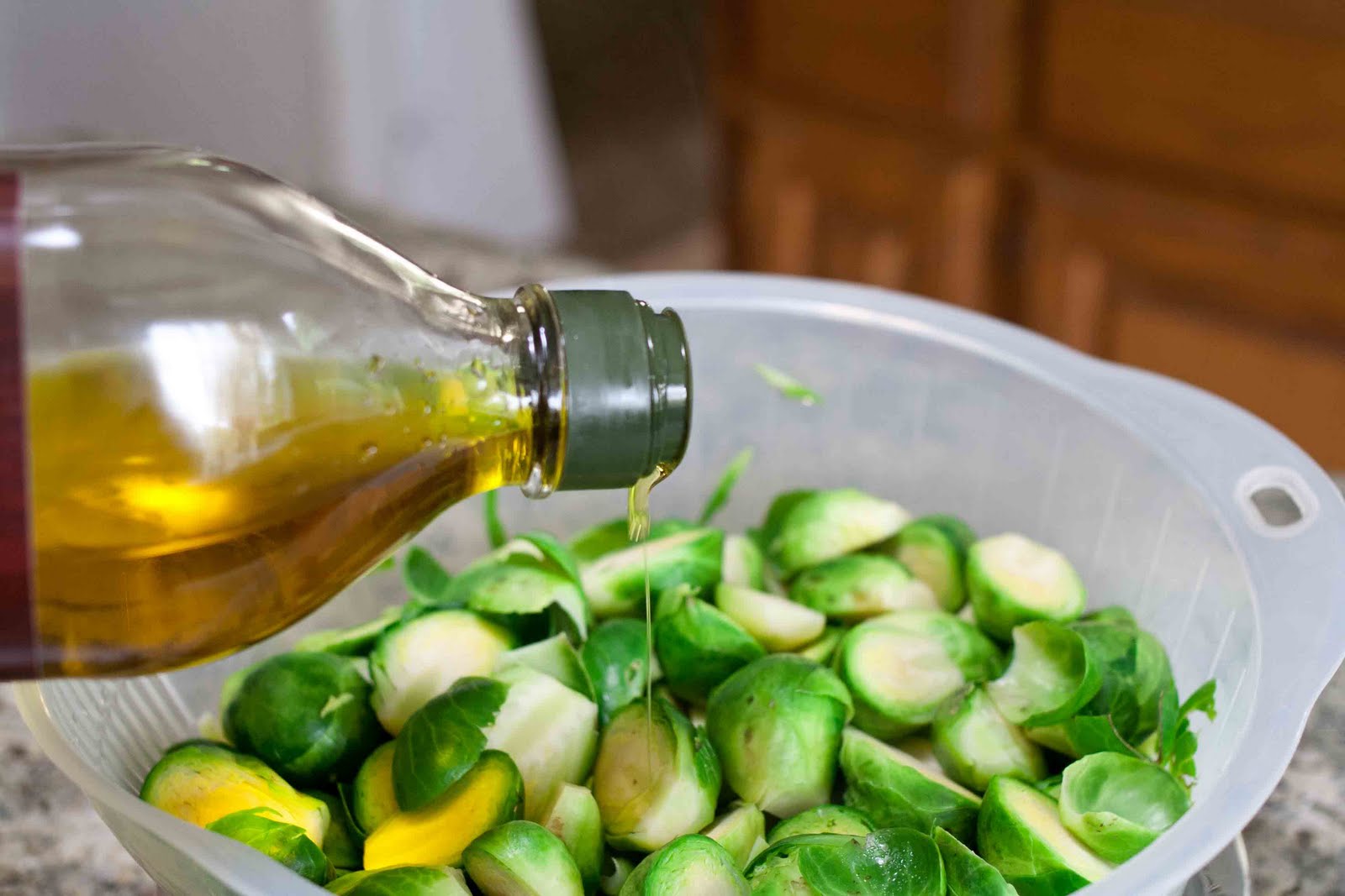 FOODjimoto Roasted Brussel Sprouts with Sesame Miso Dressing
