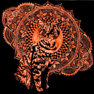 Mandala Madness: Cool Cat Mandala Art