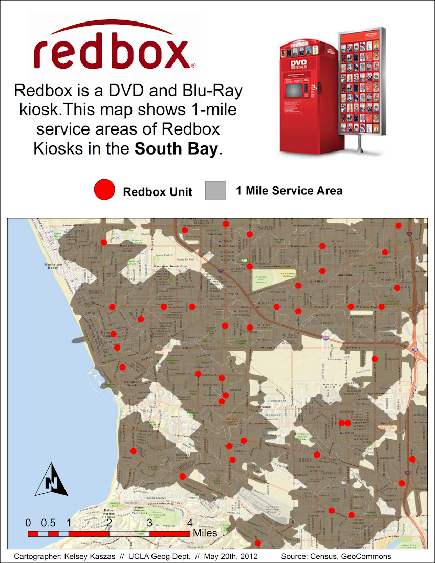 Kelsey Kaszas Geographic Information Systems (GIS) Redbox DVD Kiosks