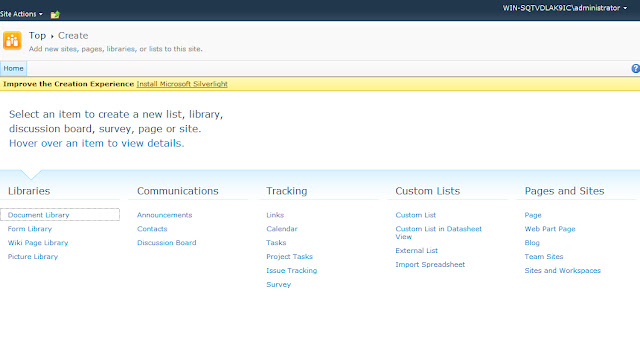 SharePoint Create Page SharePoint Create Page