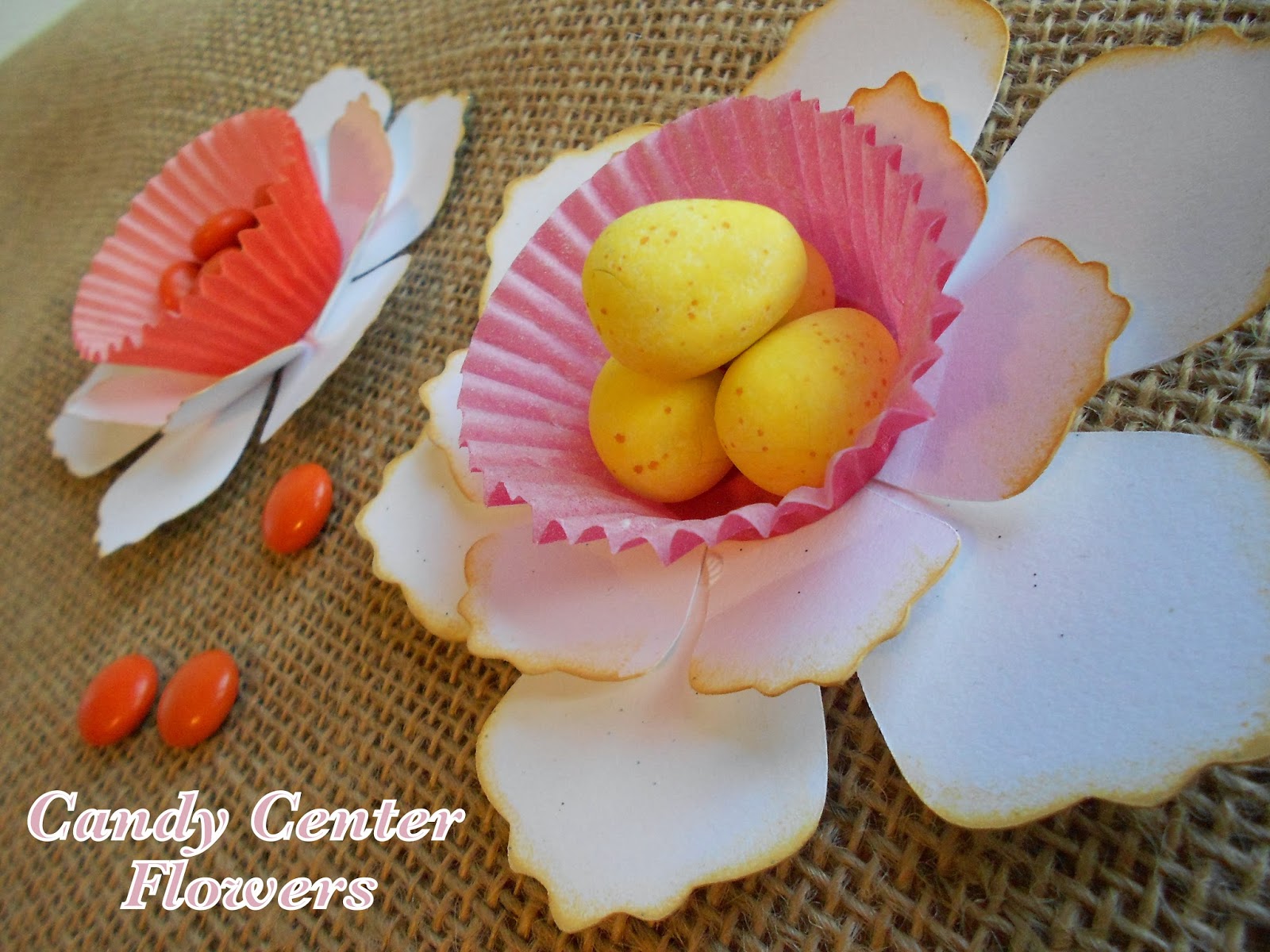 Make It Scrappin Candy Center Flowers