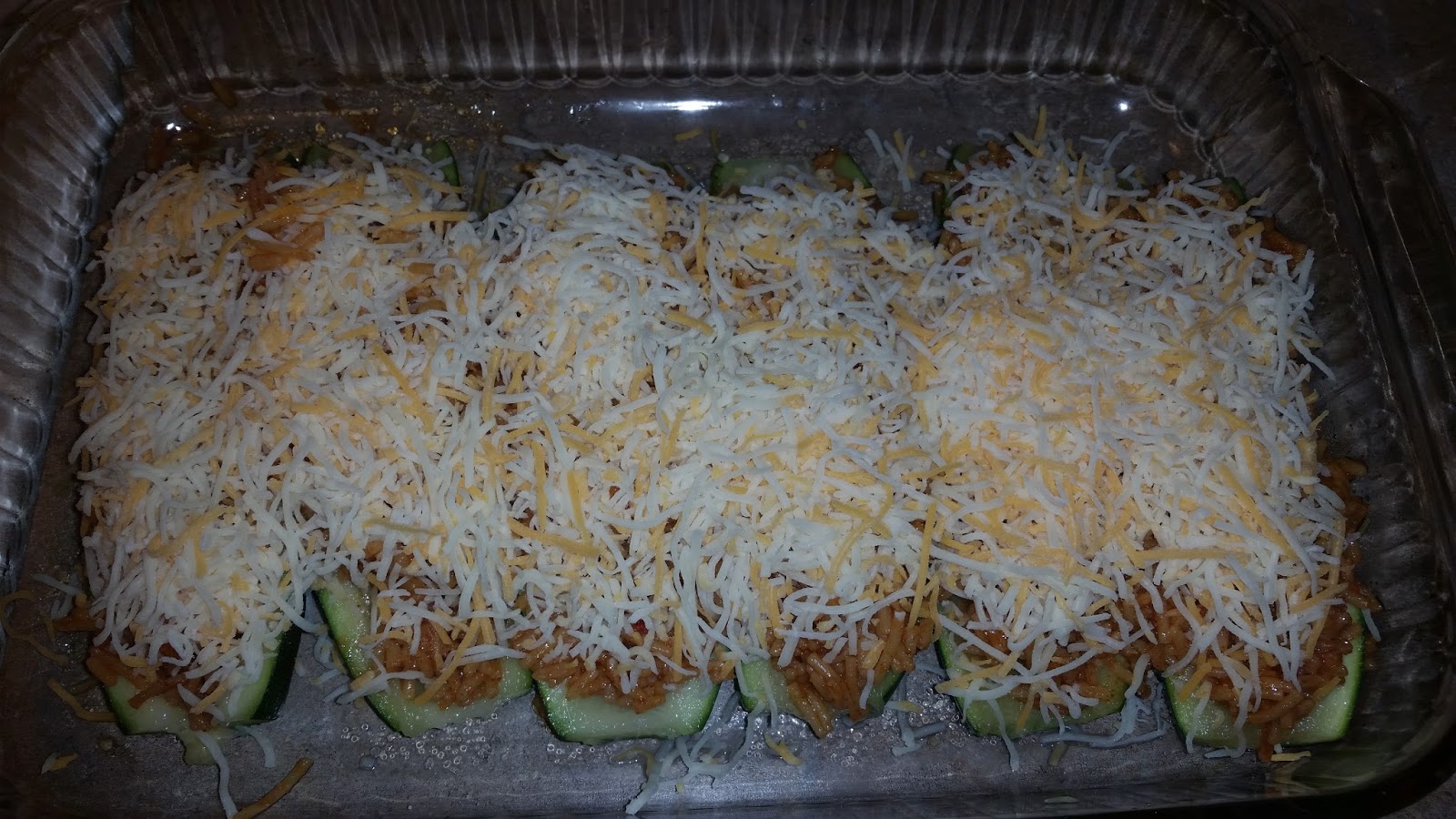 Romancing the Stove Stuffed Zucchini with Spanish Rice