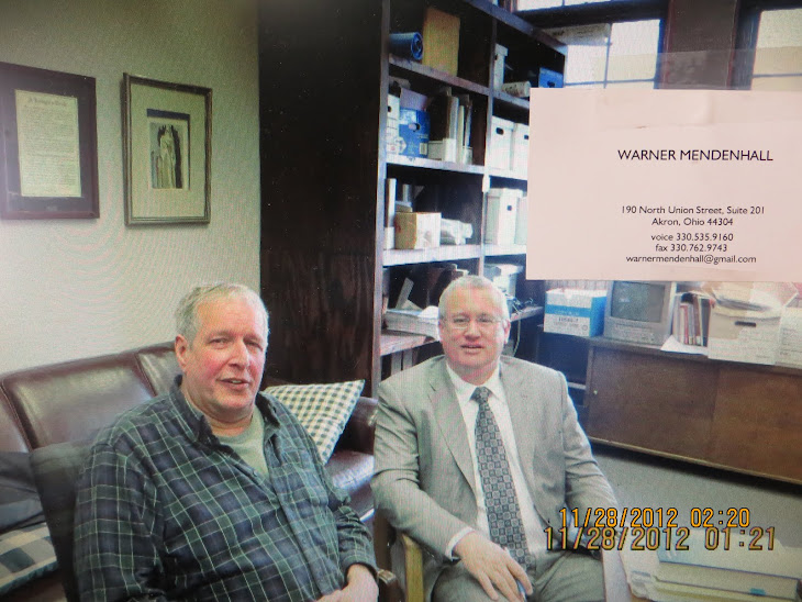 Akron Attorney Warner Mendenhall meeting with Dan Boyle.