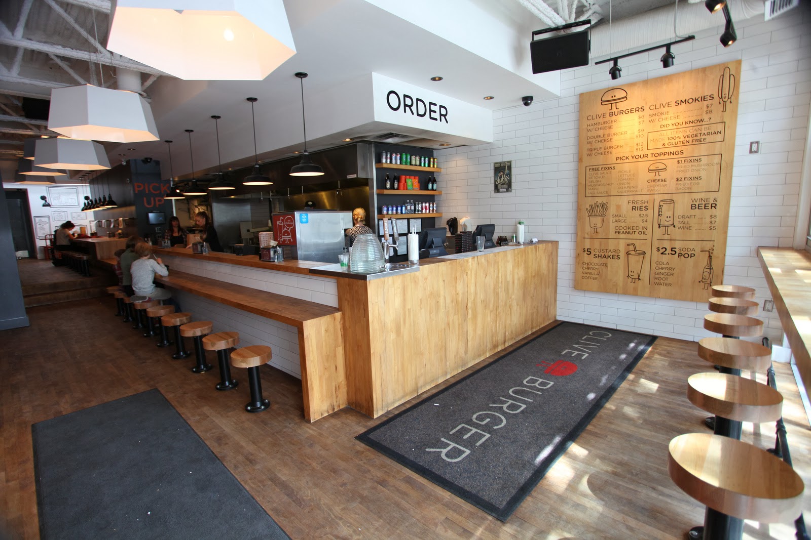 burger restaurant casual clive fast space seating cafe menu bar inspiration simple interior restaurants layout interiors cashier canada burgers hospitality