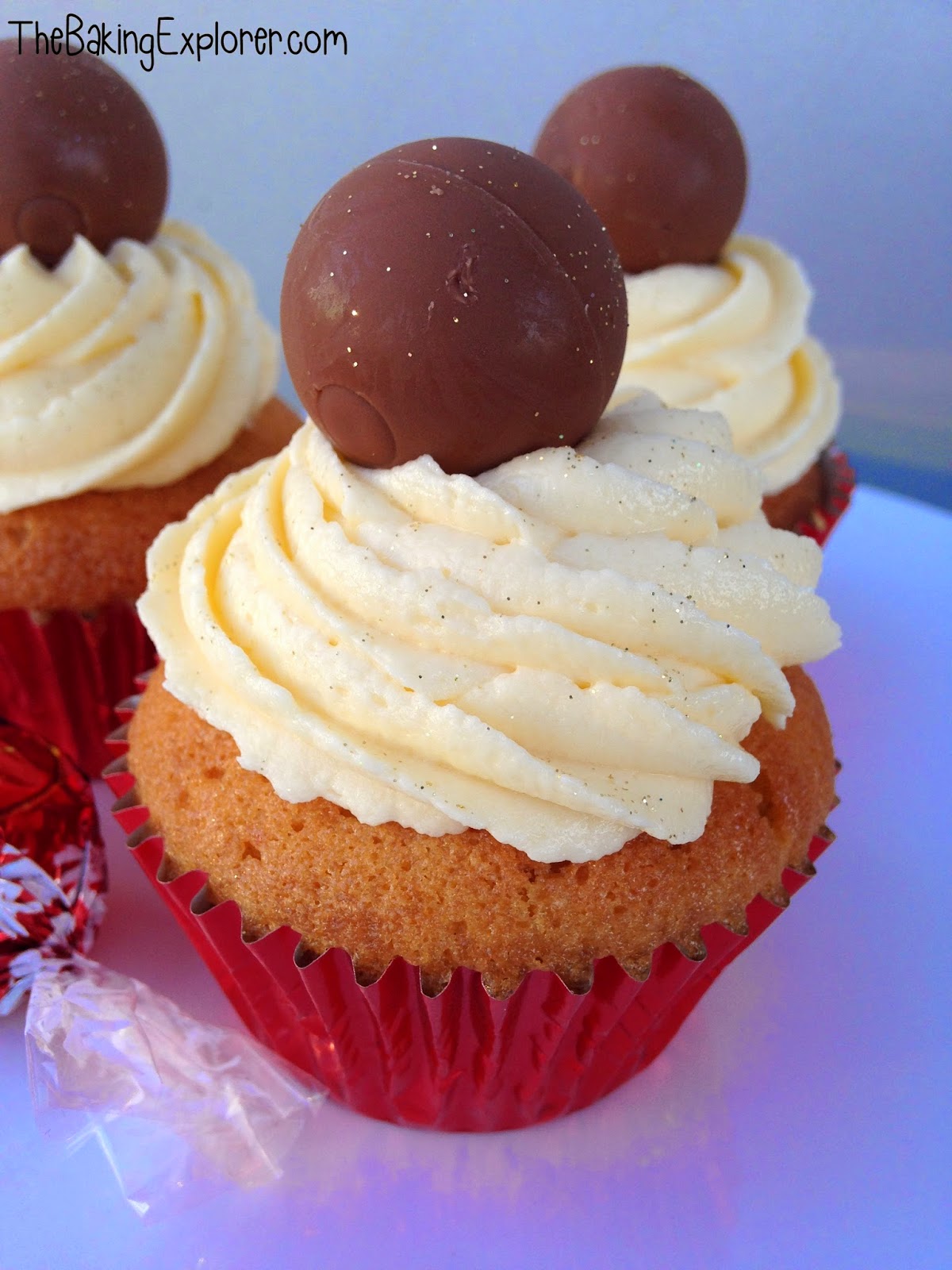 Lindt Lindor Cupcakes with Salted Caramel Buttercream The Baking Explorer