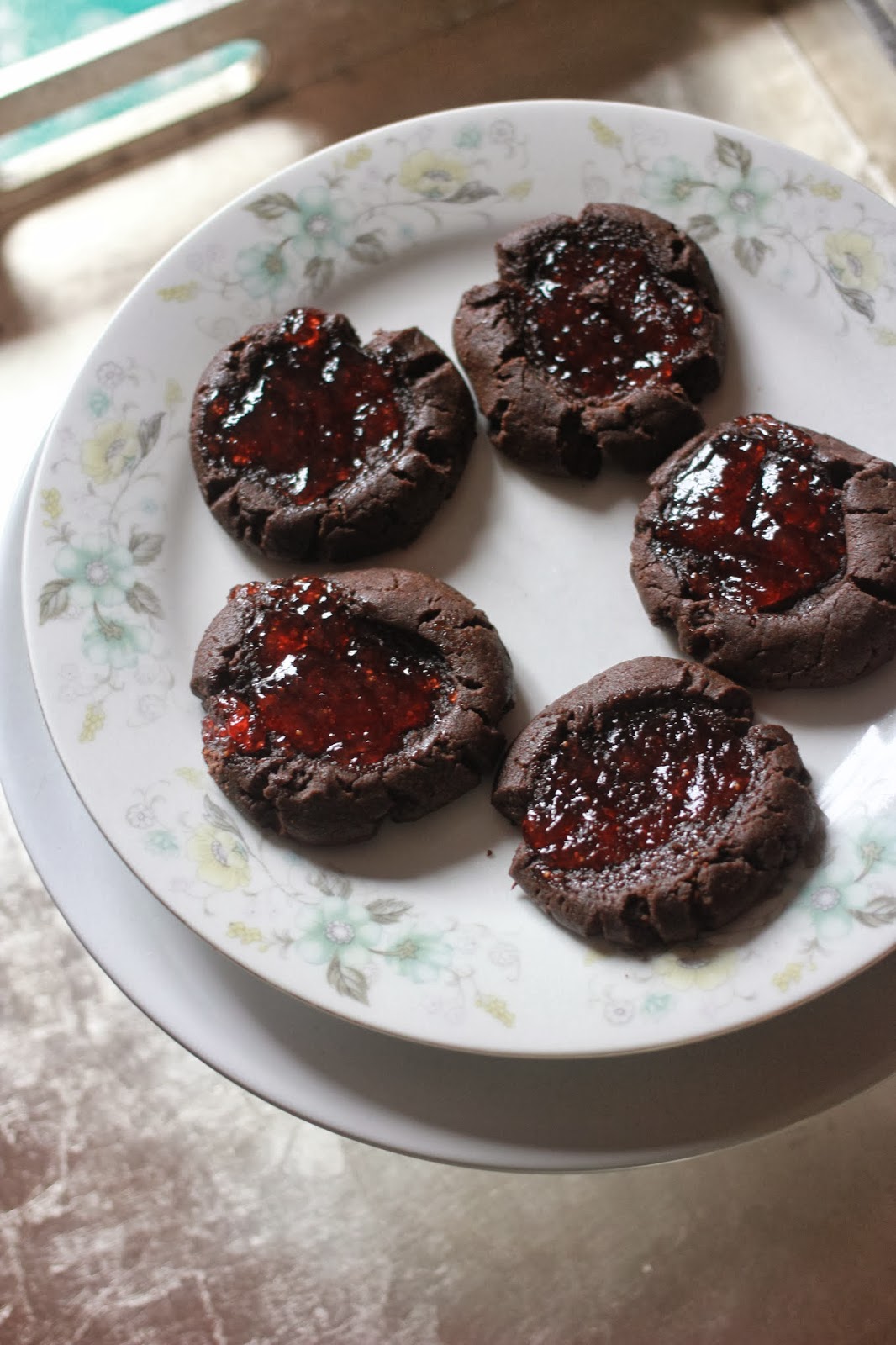 SquirrelsnSweets Peanut Butter Cocoa Cookies with Jam