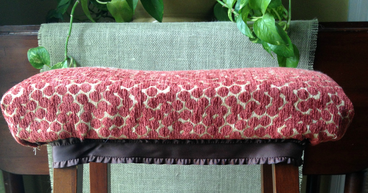 Happy House and Home How To Upholster a Stool Seat