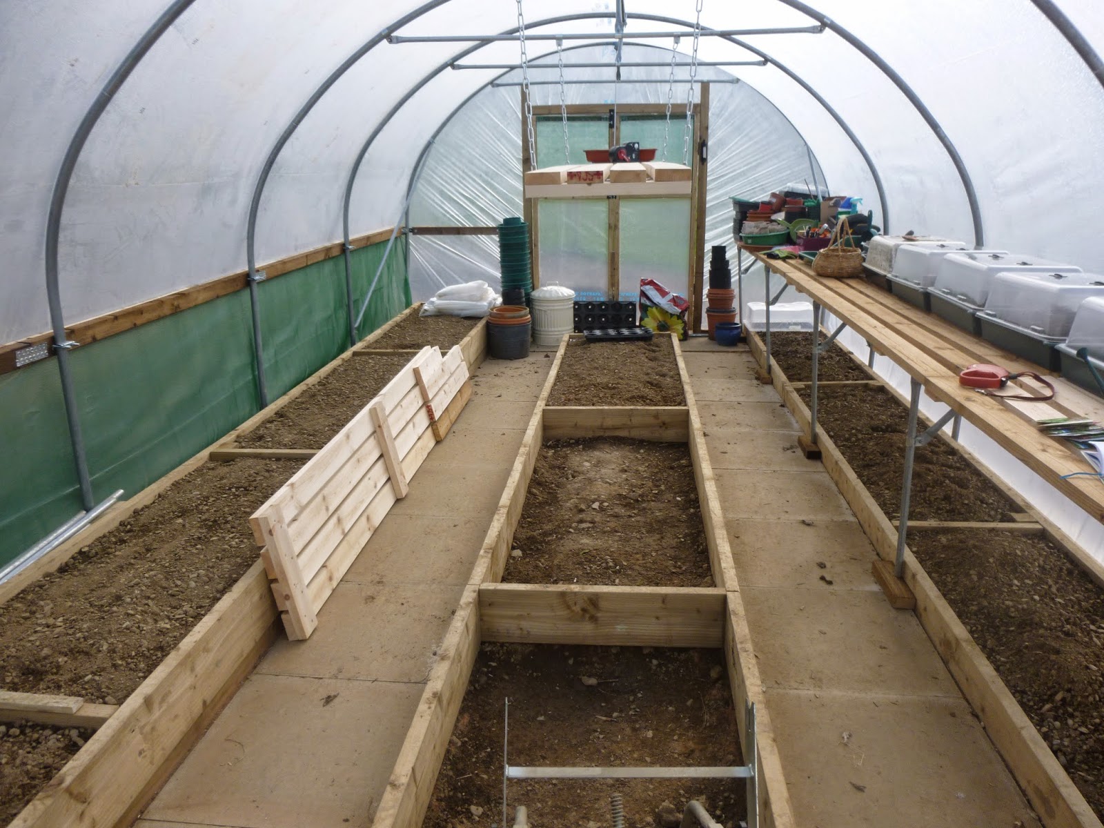 Our New Life in the Country Life in the Polytunnel