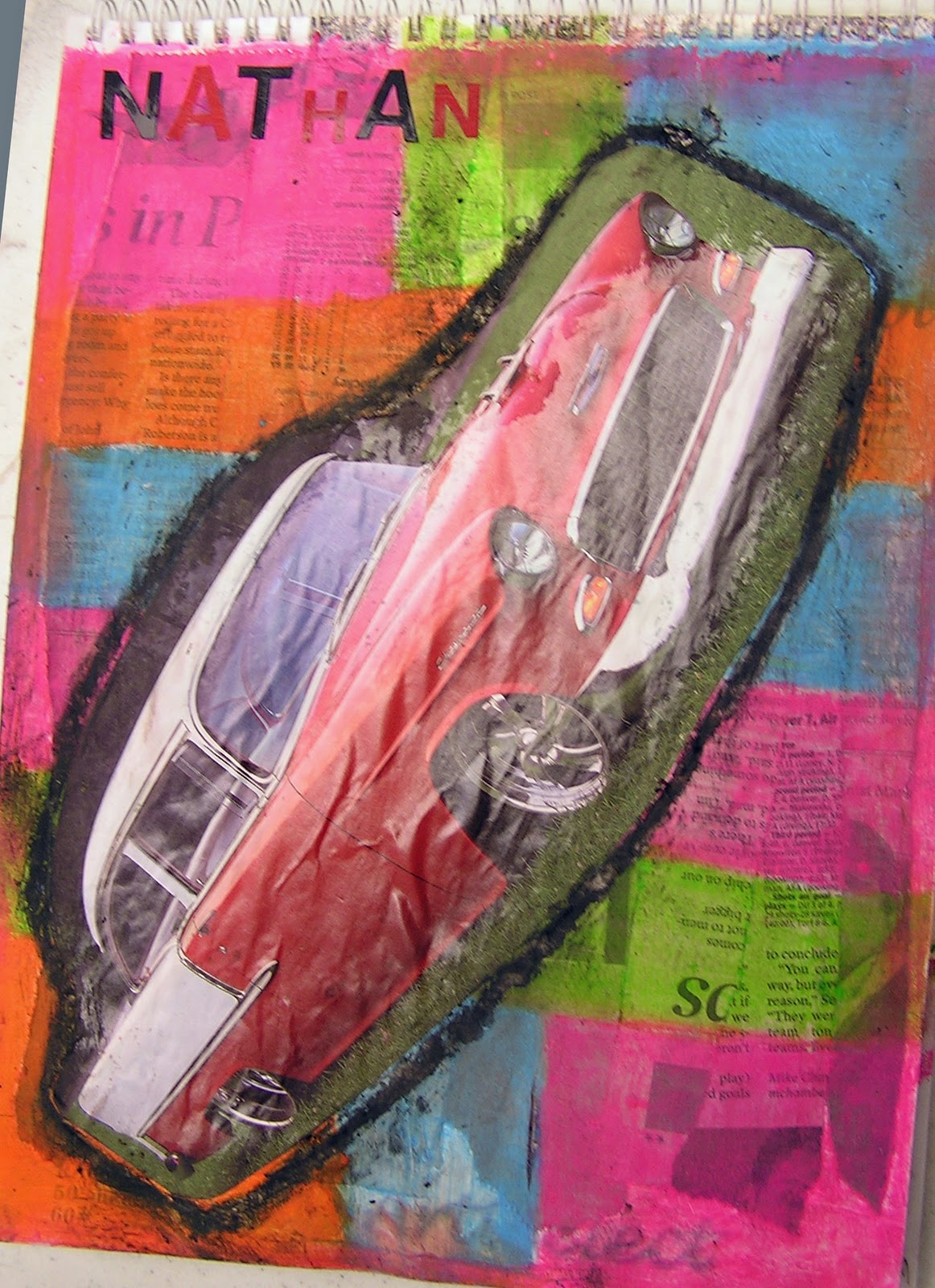 P. C. K. Art Room Sketchbook Collage Covers