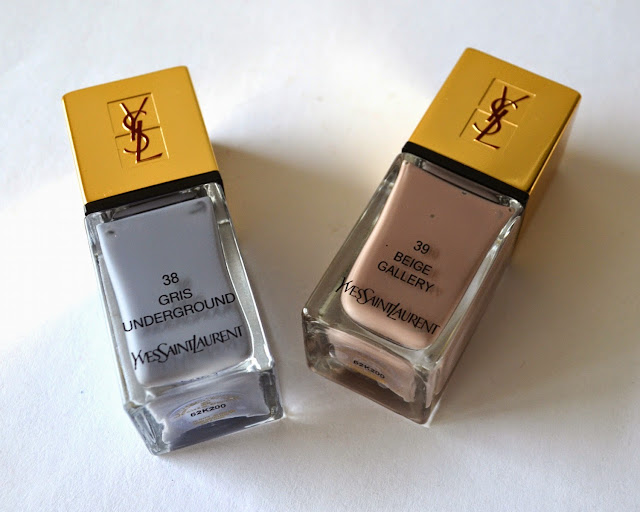 YSL La Laque Couture #38 Gris Underground, #39 Beige Gallery from Fall 2013 City Drive Collection