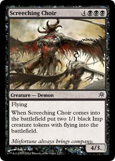 Chaos Cube (cartas inventadas y reeditadas) Screeching+Choir