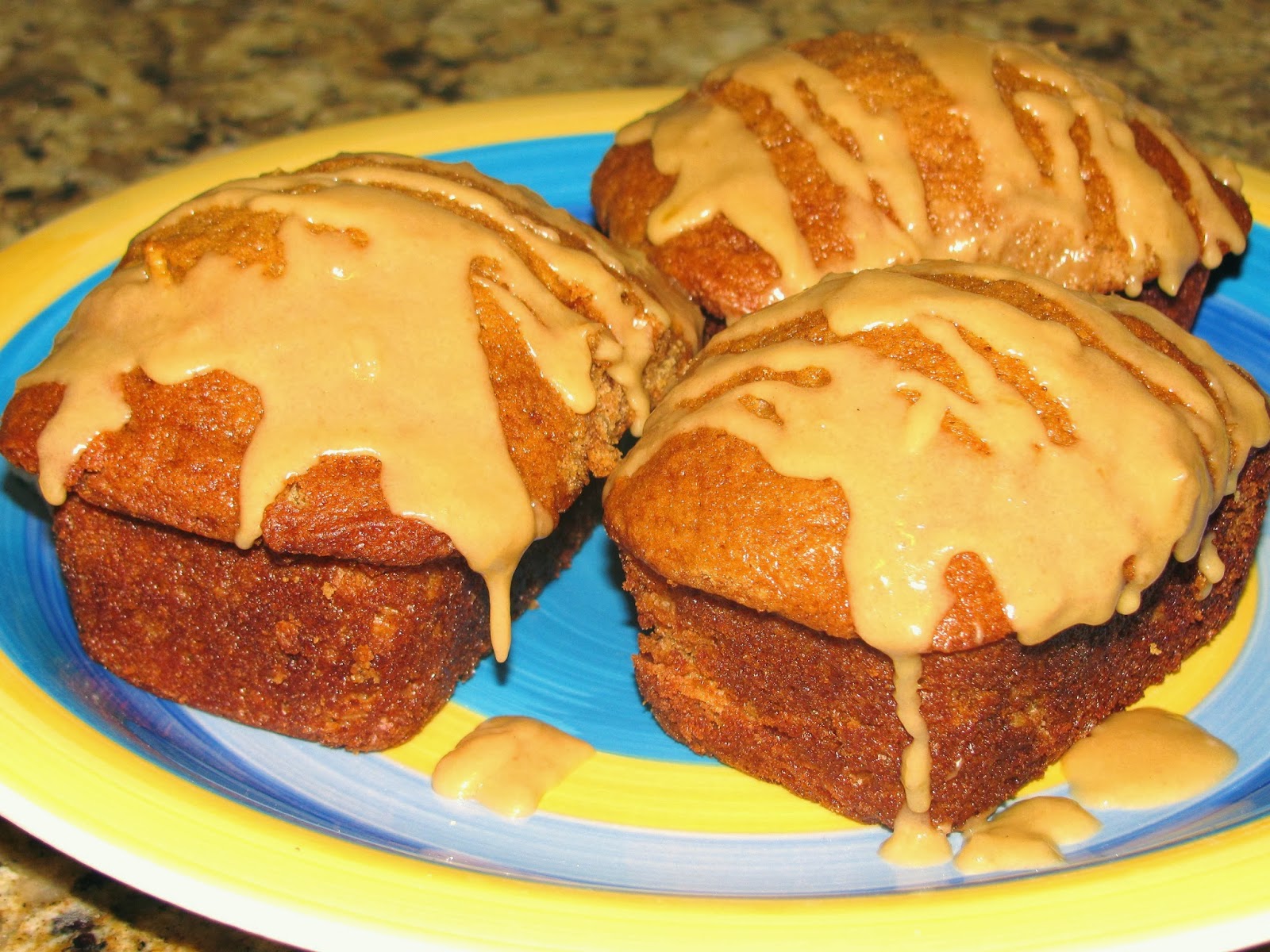 Valerie's Attempt at Pondering Mini Caramel Glazed Apple Bread