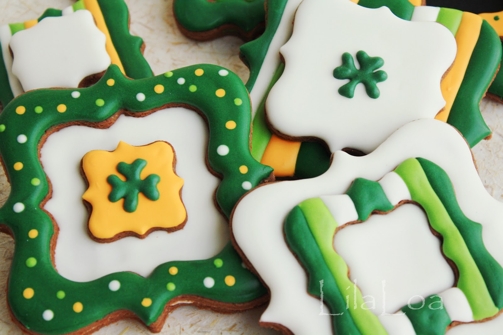 green sugar cookies for st patricks day