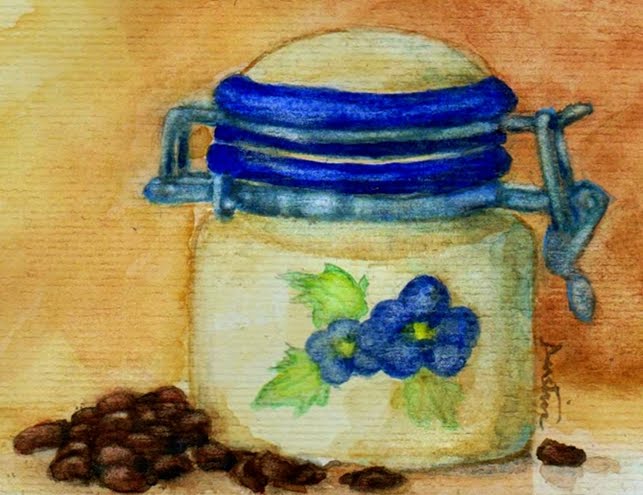 Paint And Draw Together Janice Austin Vintage Pottery Bean Pot