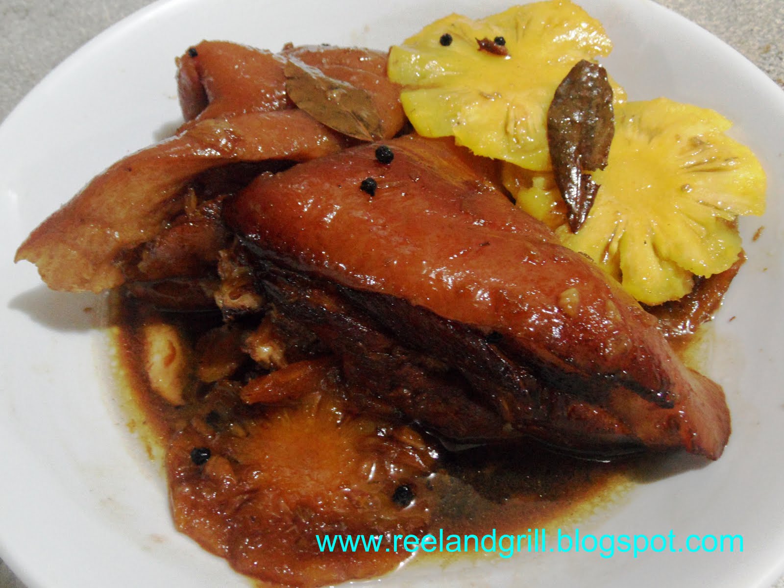 Reel and Grill Pata Hamonado (Pork Knuckle Cooked in Pineapple Juice