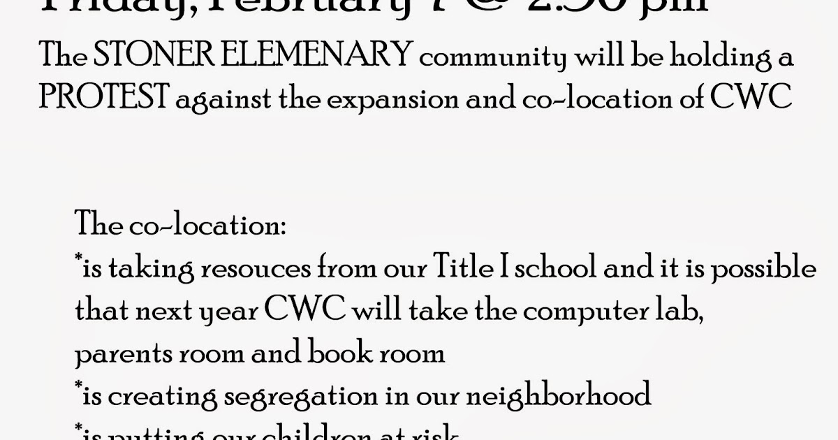 Adventures in Charter School Colocation Stoner
