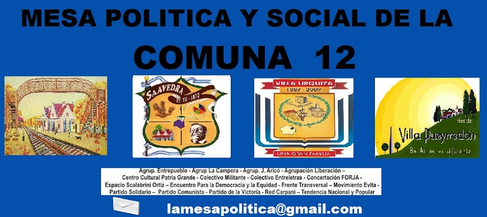 MESA POLITICA Y SOCIAL DE LA COMUNA12