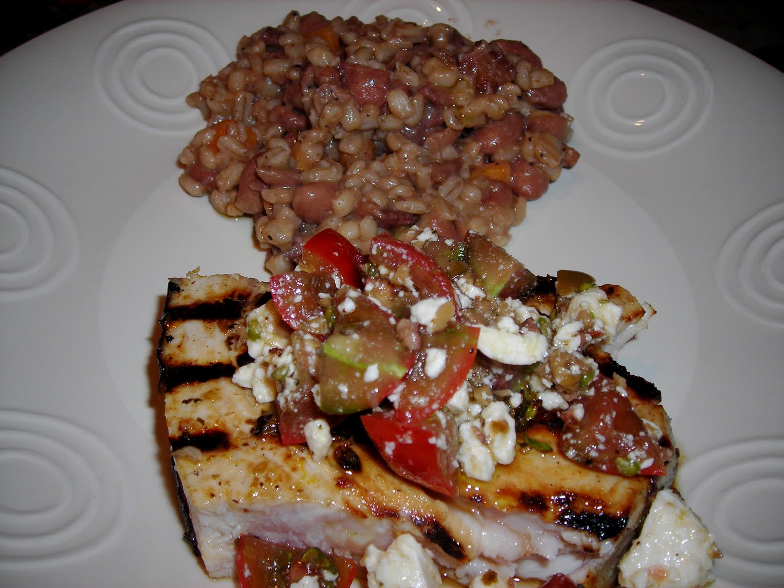 Swordfish Greek style! market recipes