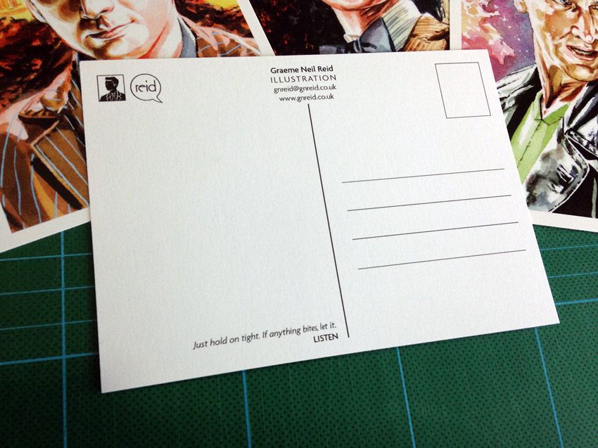 doctor who promo postcards i got no work done today because promotional post cards