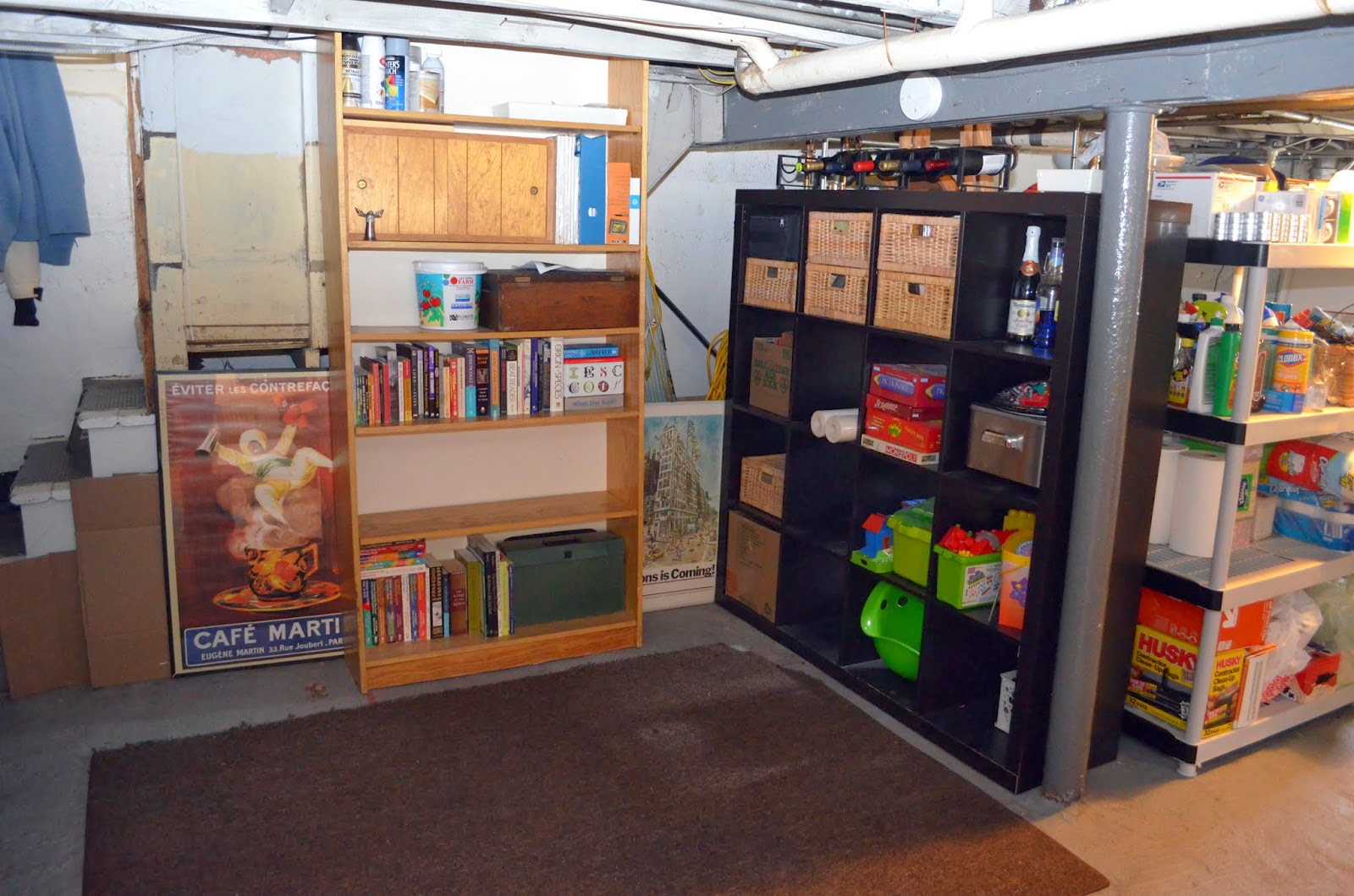 In the Little Yellow House Basement Boxes finally