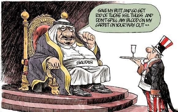 Image result for SAUDI KING CARTOON