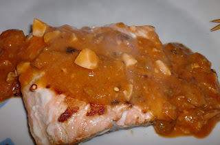 23&#176; Receta: Salmon Con Salsa Especial Navidad (con Longanizas Y Calamares)
