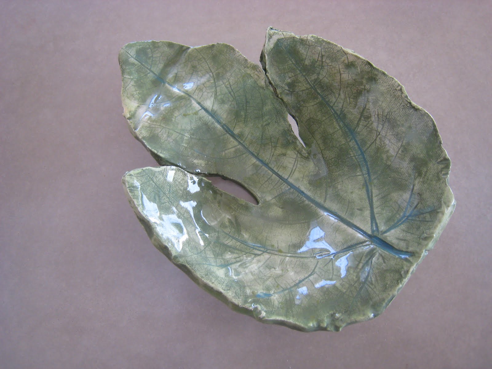 Children's Art Classes Ceramic Leaf Bowls