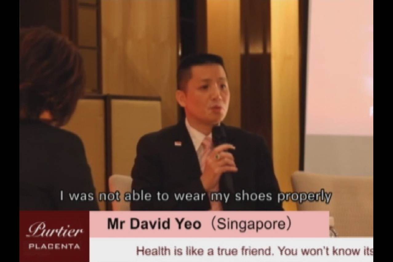 DAVID YEO (SINGAPORE)-22 Y OF DIABETES,4 INSULIN DAILY,VISION BLUR,FACE PIGMENTATION DAMAGE