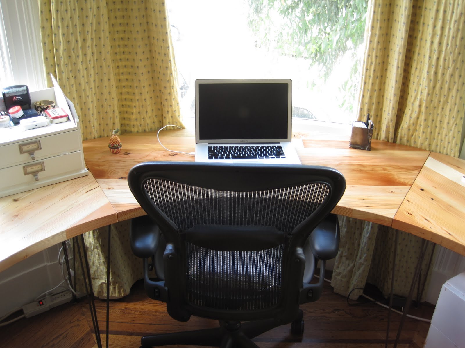 As The Saw Blade Turns Bay Window Desk!