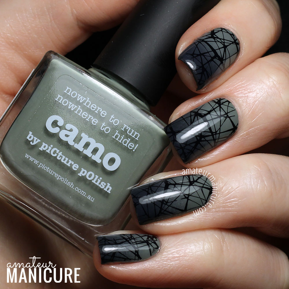 Amateur Manicure A Nail Art Blog Misty Green Grey Halloween Nails