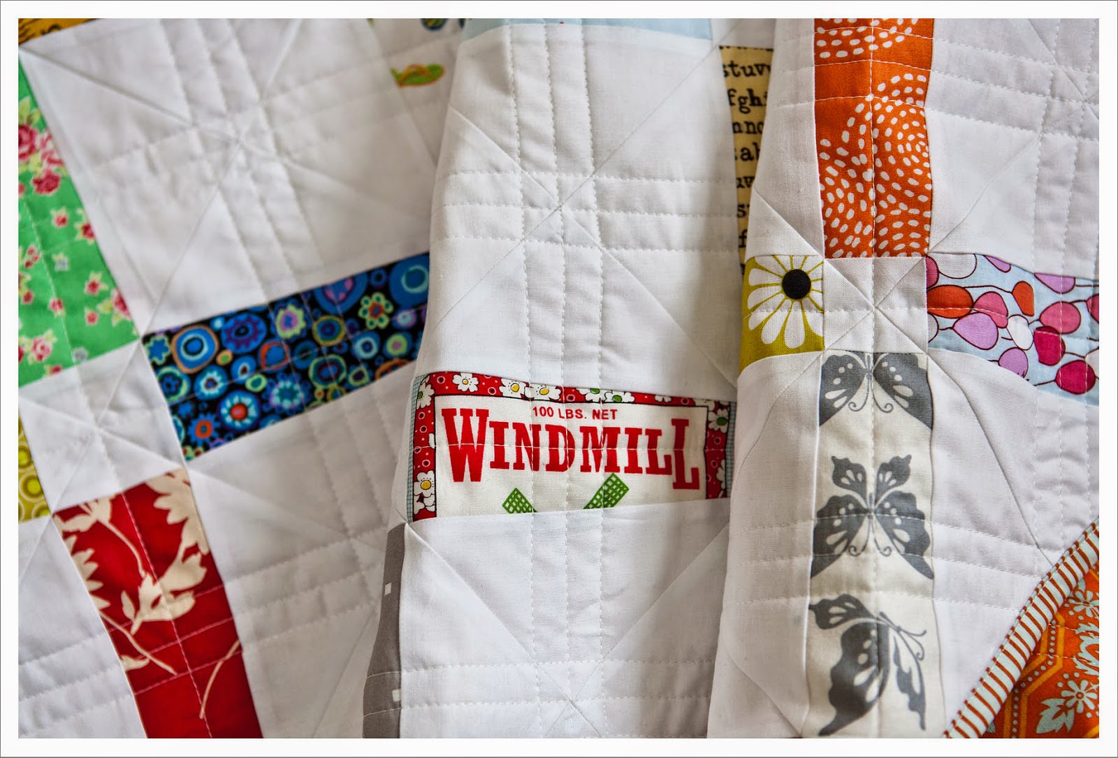 needles and lemons Scrappy Windmills quilt