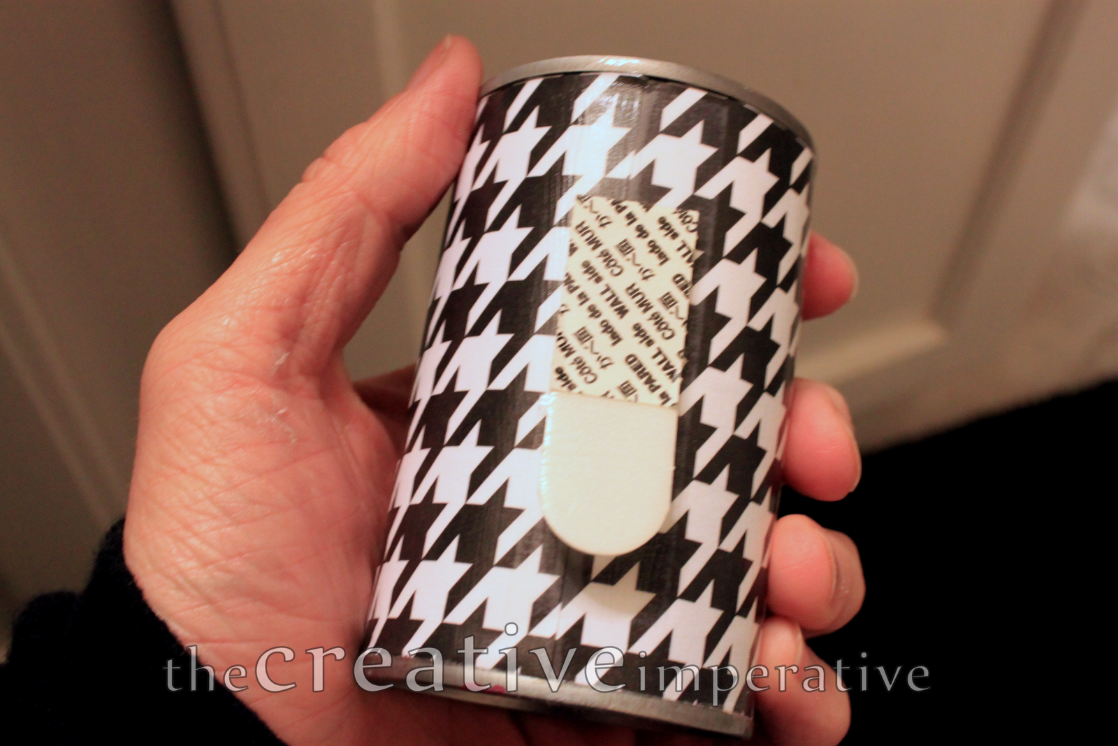 The Creative Imperative Hanging Hairbrush Storage from Tin Cans