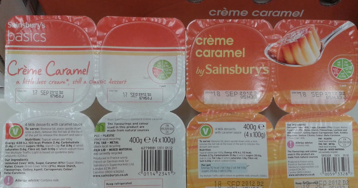 Back to Sainsbury's Basics Crème Caramel