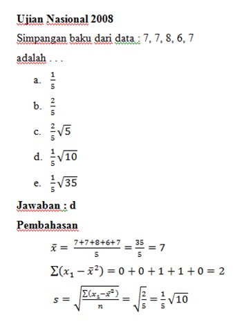 34+ Bank soal matematika bab statistika kelas 12 dan jawabannya information