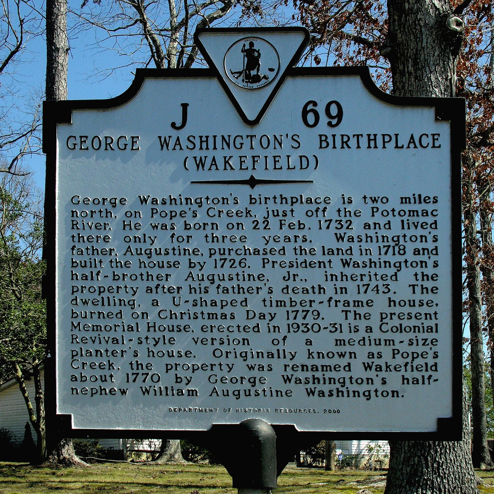 Landmarks: George Washington Was Born Here