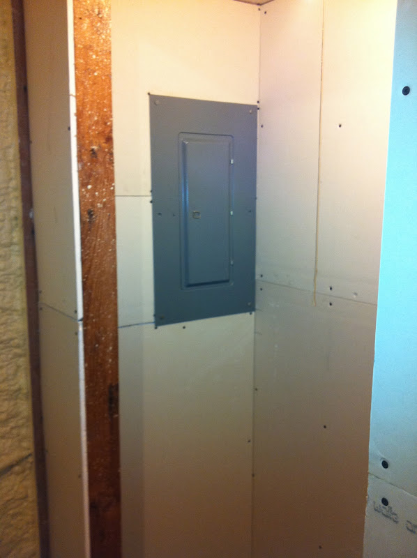 My Texas Round House Drywall Electrical Panel Closet