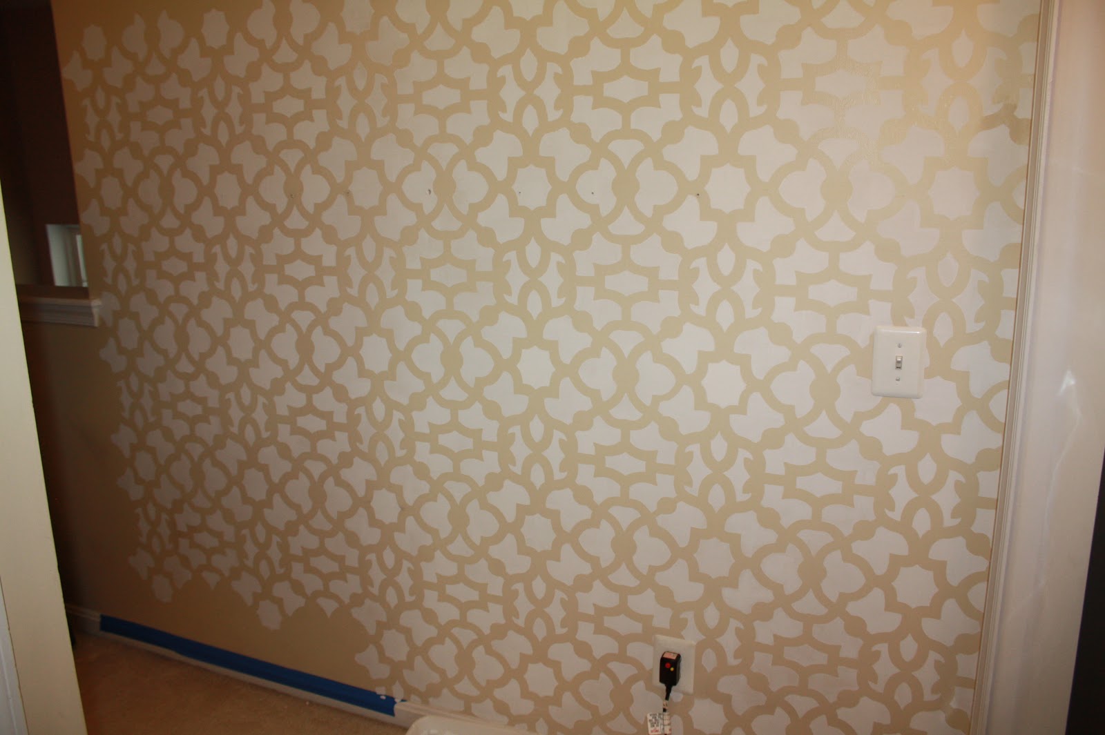 Shush In Your Home DIY Stenciling An Entire Wall