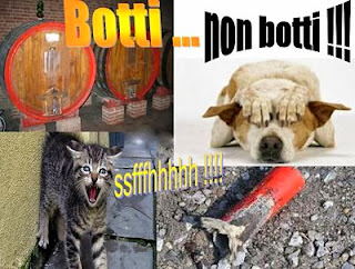 Botti ,, non botti ! Fatevi un bicchiere, non la guerra.