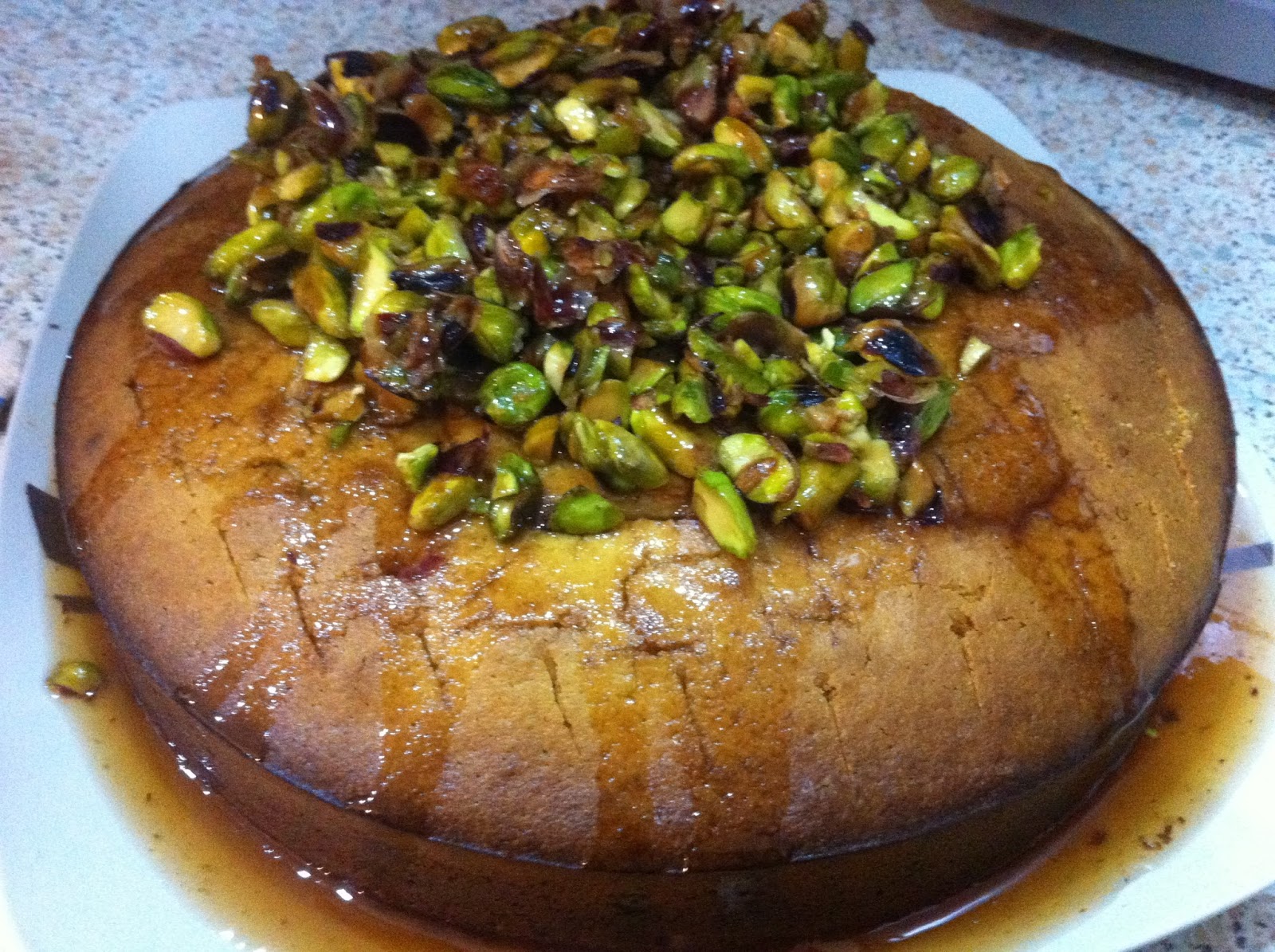 The Sponge Diaries Jamie Oliver's Greek Honey and Pistachio Cake