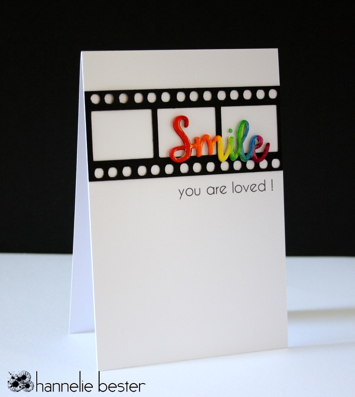 Smile you are loved rainbow card