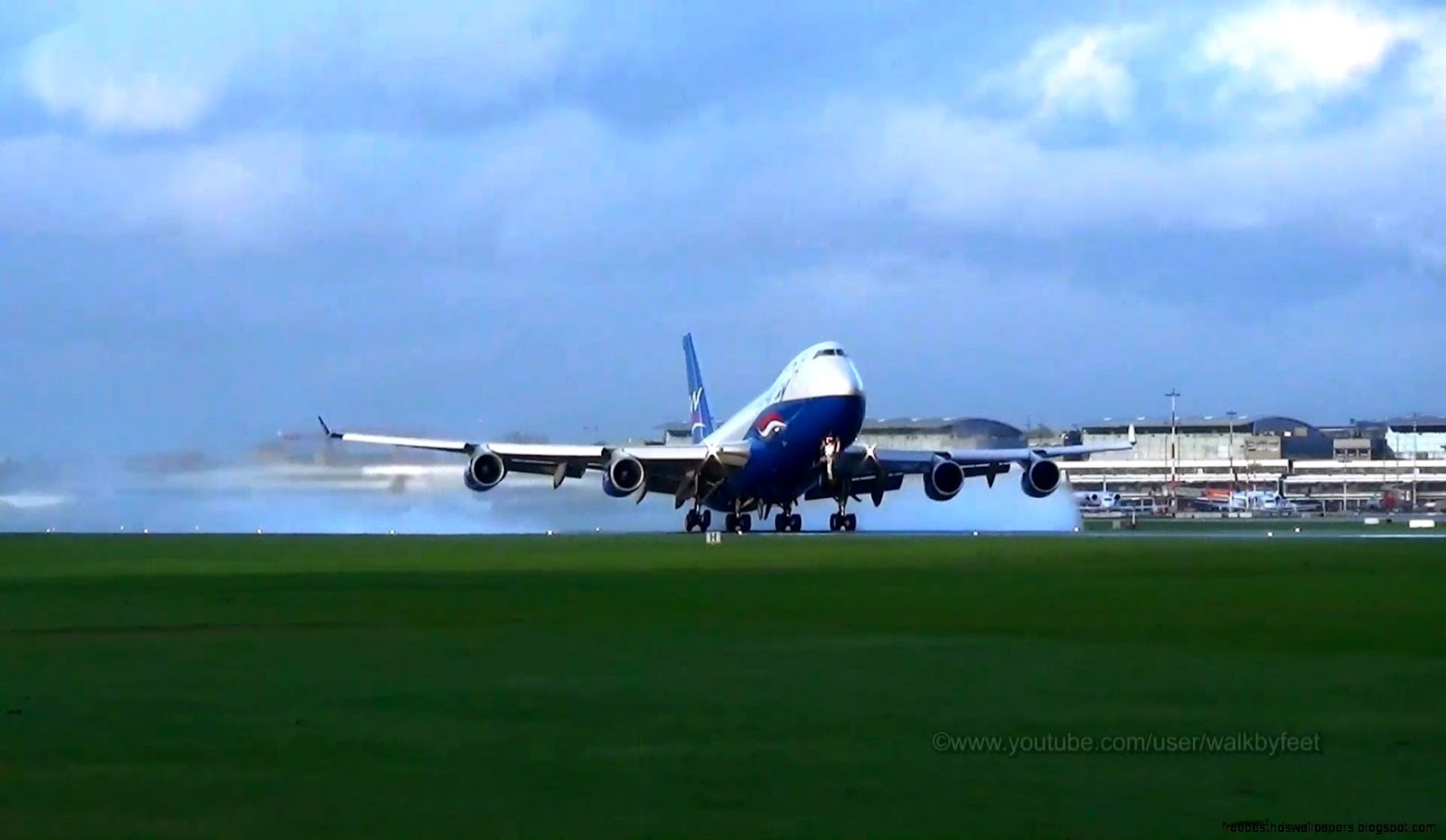 Way Airlines Boeing 747 4R7F 4K SW008 at Hamburg Airport YouTube Way Airlines Boeing 747 4R7F 4K SW008 at Hamburg Airport YouTube