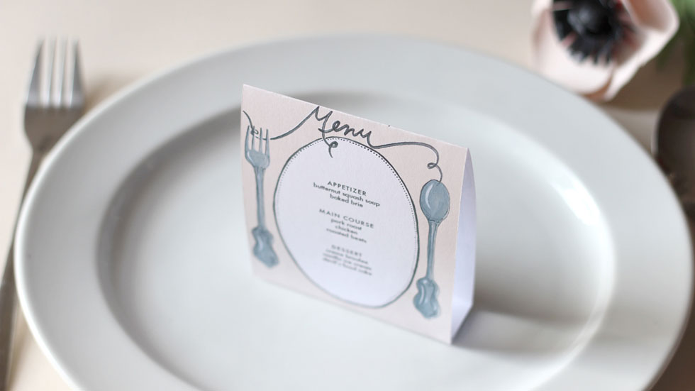 Lq Designs Free Downloadable Diy Wedding Menus