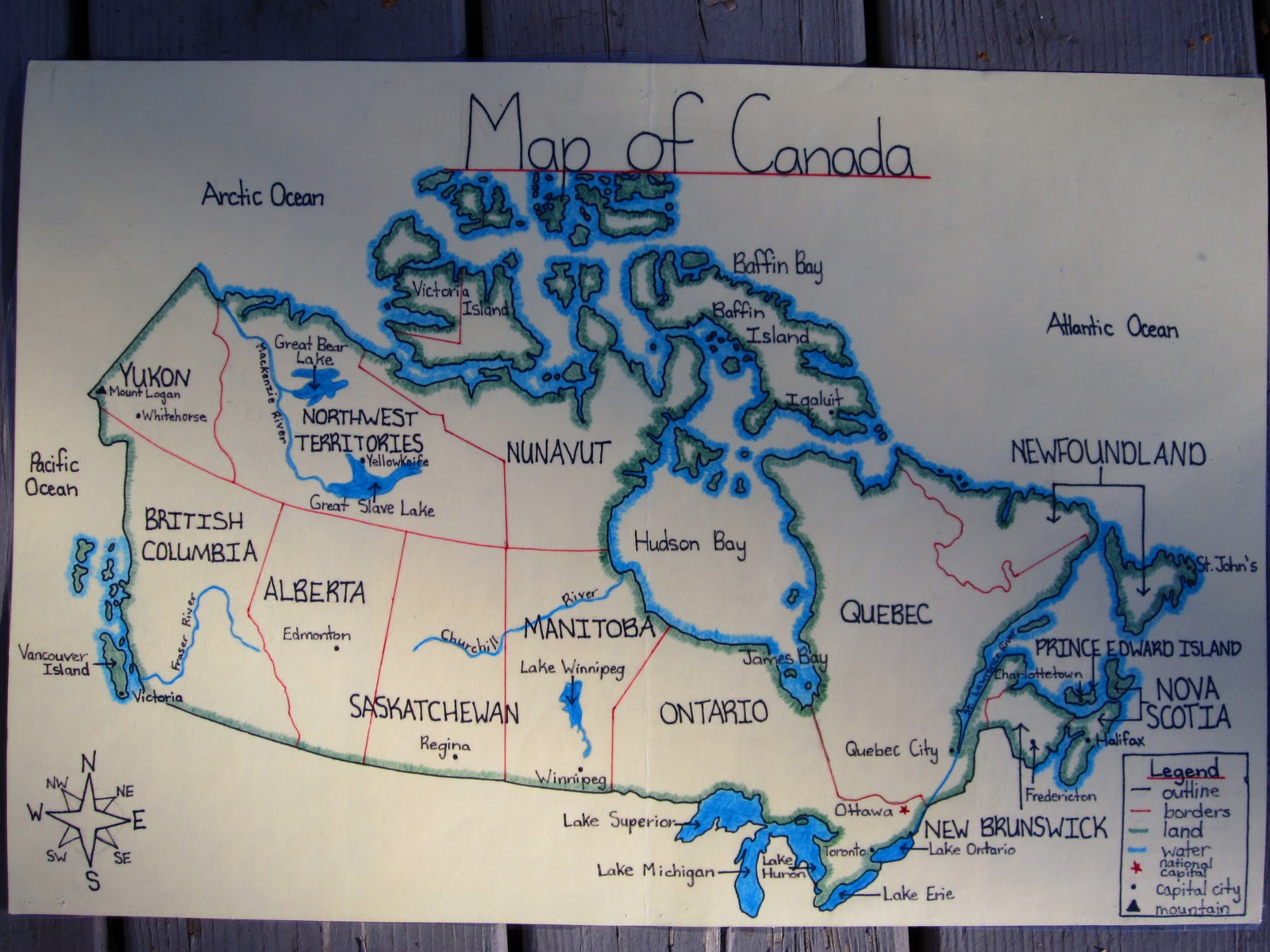 Map of canada assignment
