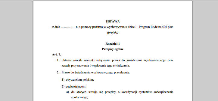 500 zł na dziecko! Komu? Ile? Na jak długo?